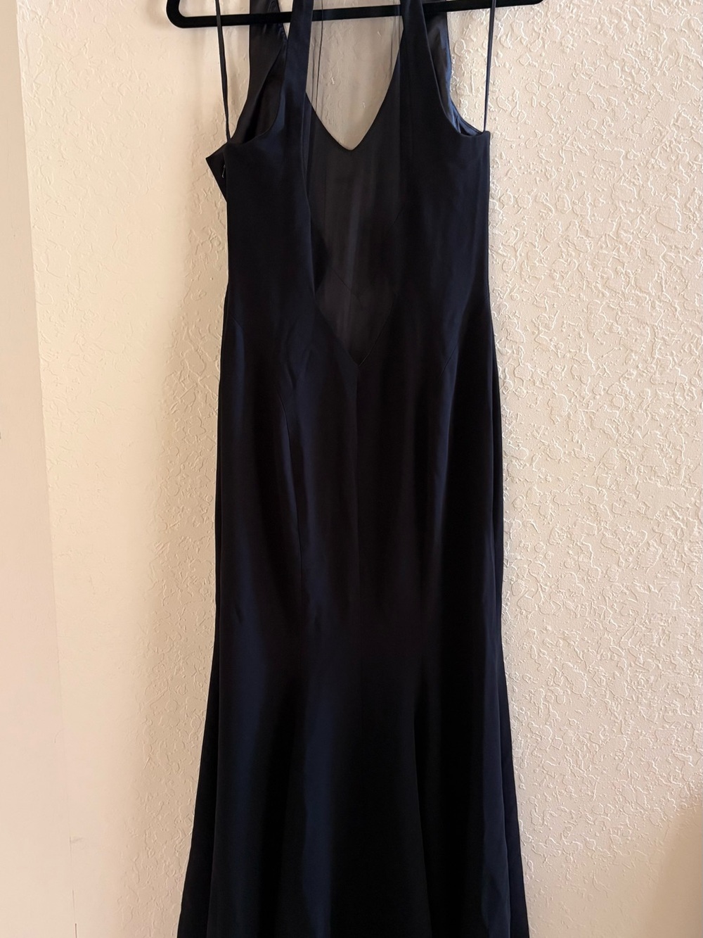 Theia Black Sleeveless V-Neck stunning back Mermaid Maxi Dress size 6 - Picture 5 of 12